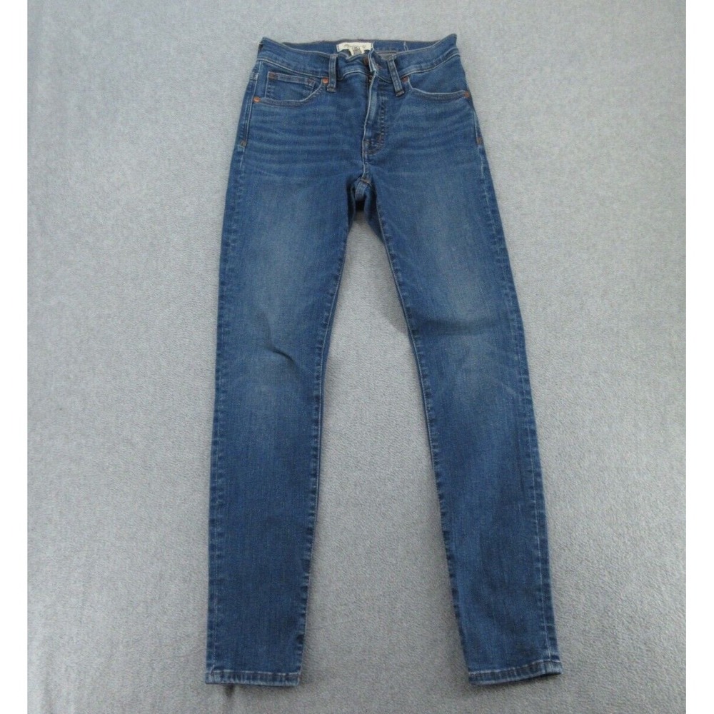 Madewell Womens Jeans Skinny Fit Blue 9 Inch Mid-Rise Stretch Denim Size 25
